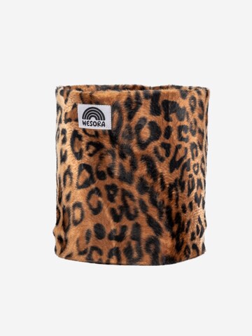 WESORA GmbH Tube Scarf 'Premium Kunstfell Neckwarmer' in Brown: front