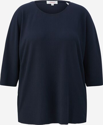 s.Oliver Shirt in Blauw: voorkant