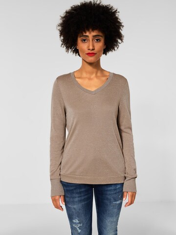 STREET ONE Shirt in Beige: predná strana