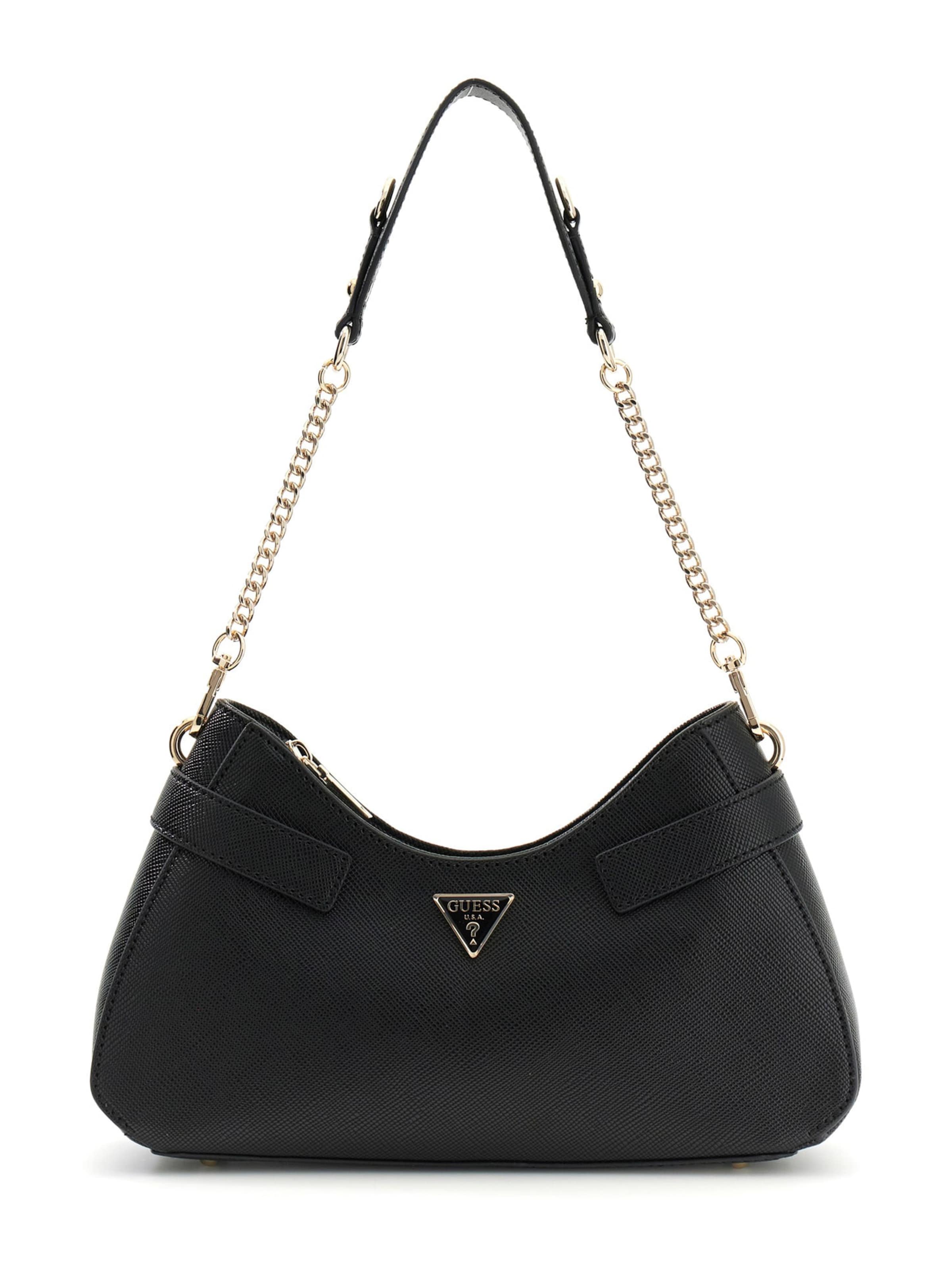 GUESS Наплечная сумка 'SERENOVA' в Черный: спереди