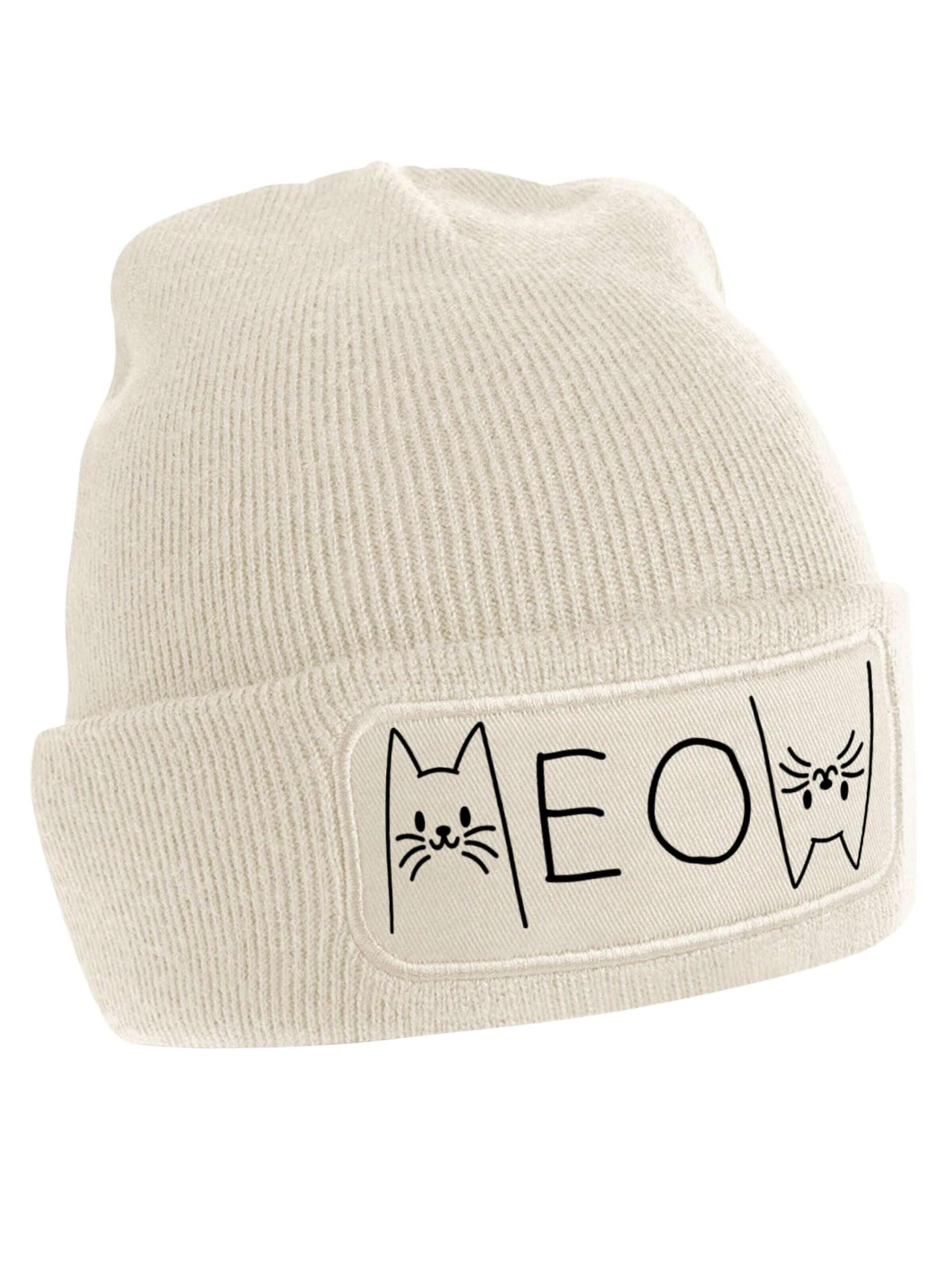 Youth Designz Mütze 'MEOW'‌‌‌‌‌‌ in Beige