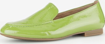 GABOR Classic Flats in Green: front