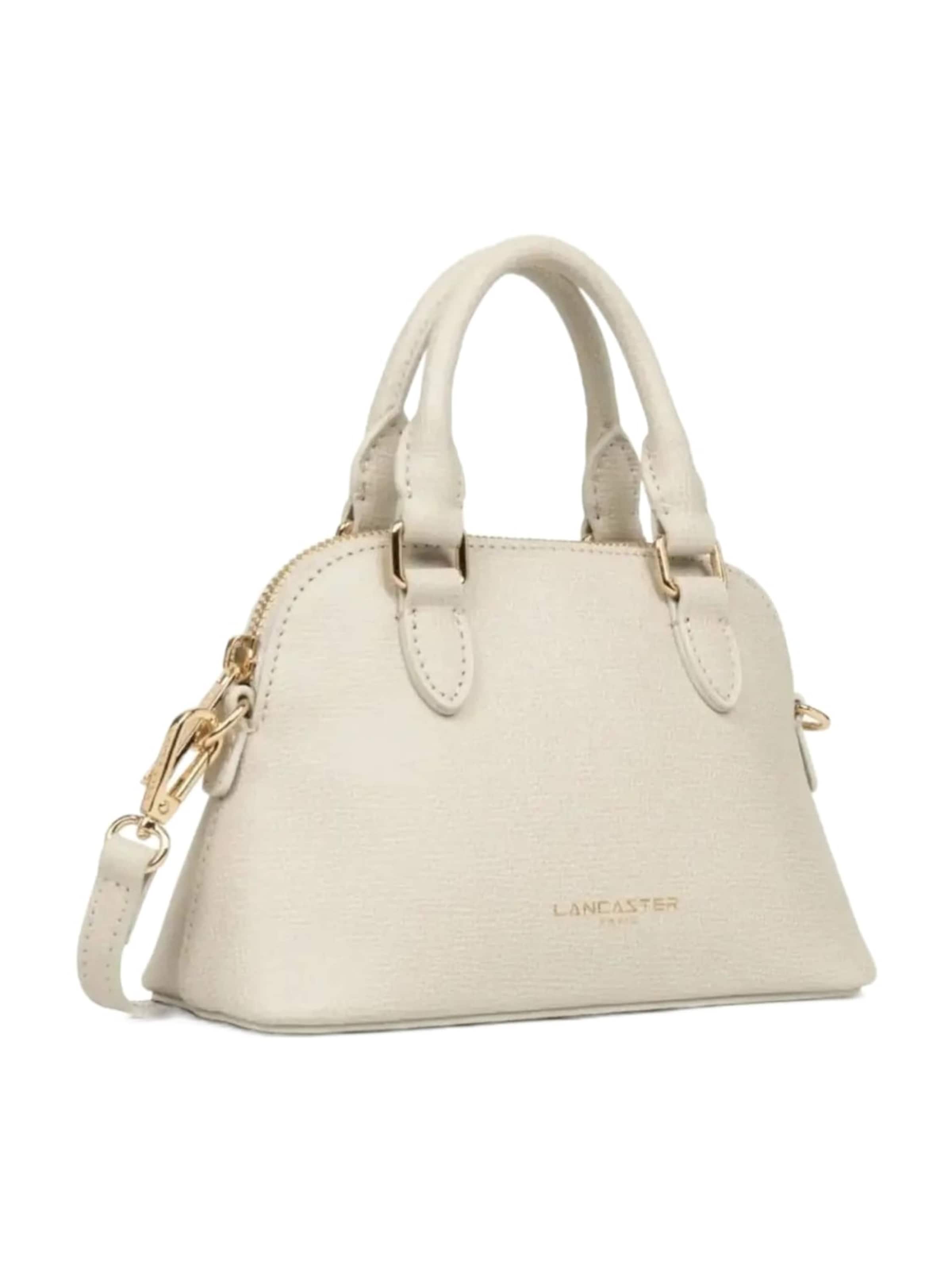 Sac à bandoulière 'Lancaster Sac demi lune Zippé S Sierra Jia Ivoire' LANCASTER Paris en blanc