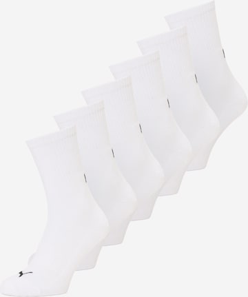 PUMA Nogavice | bela barva: sprednja stran