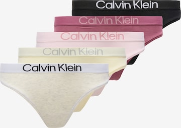 Calvin Klein Underwear Stringid, värv kollane: eest vaates
