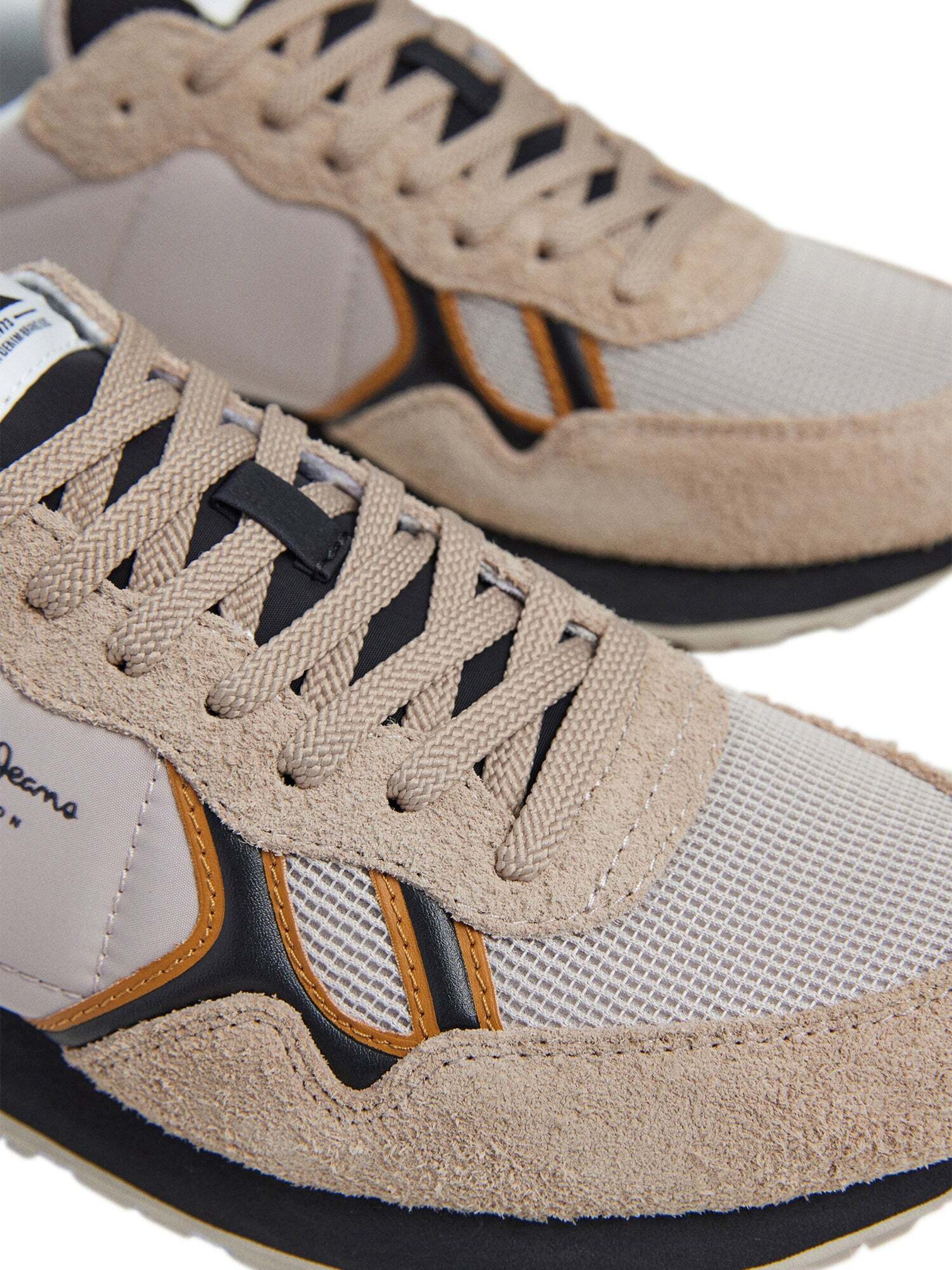 Pepe Jeans Sneaker  ' BRIT FUN' in Beige