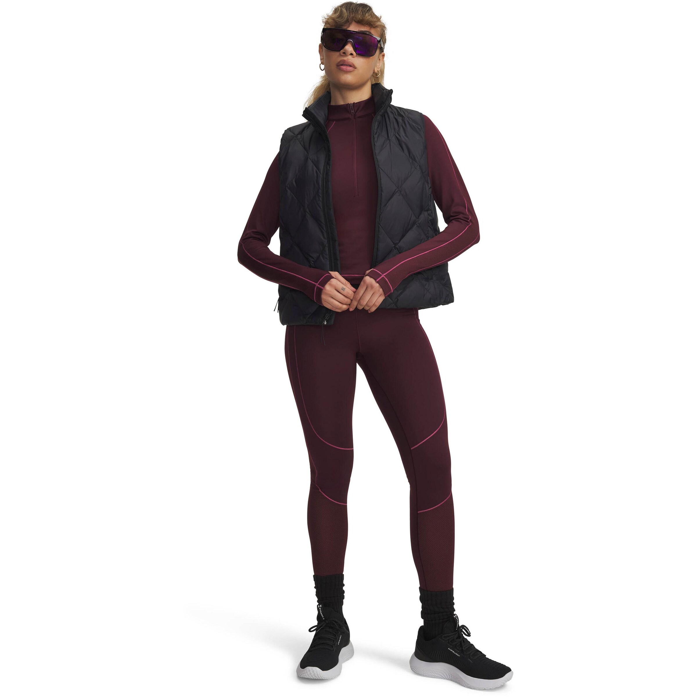UNDER ARMOUR Performance Shirt 'Cold Gear' in Purple