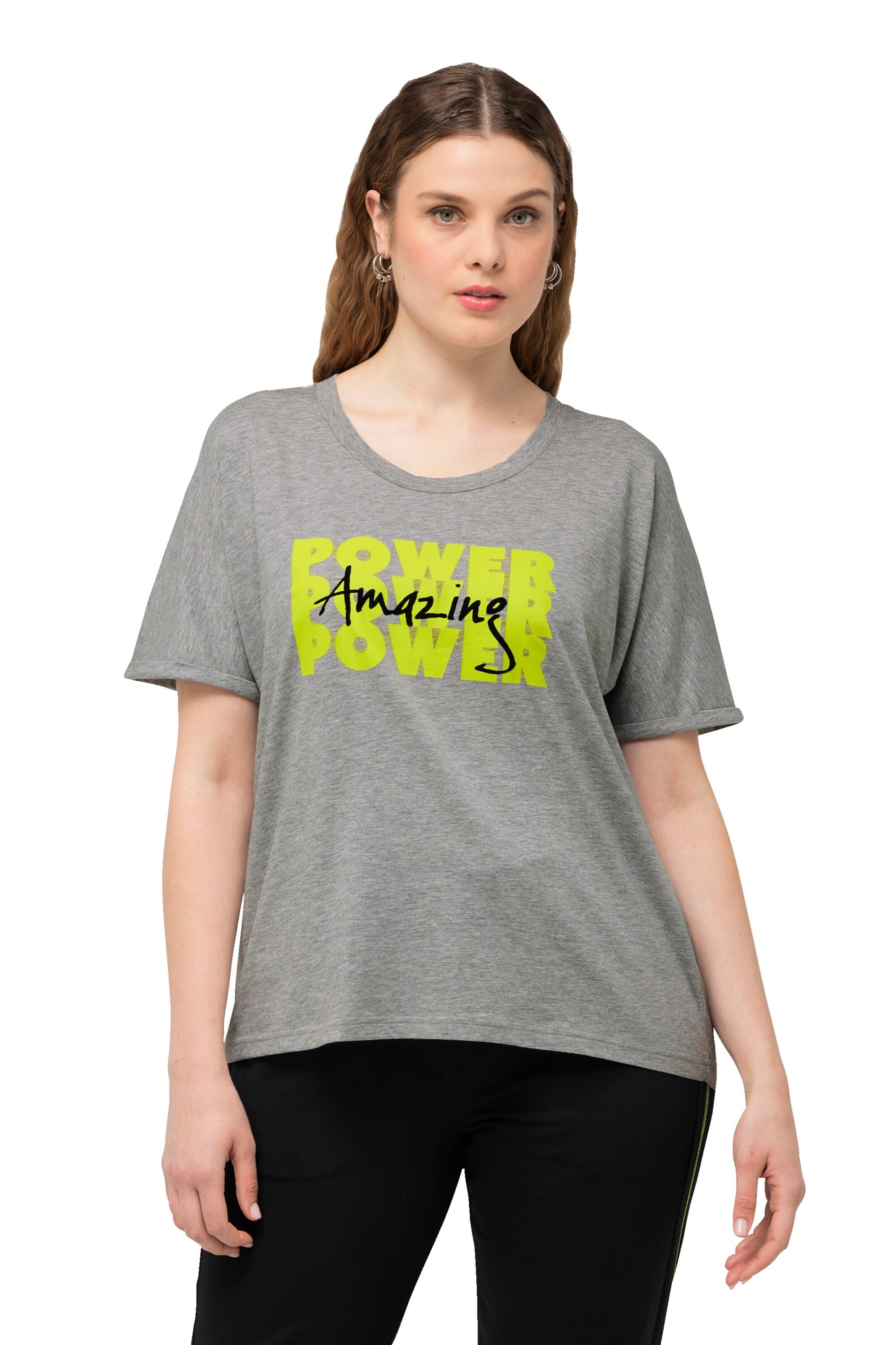 Ulla Popken Shirt in Grau: Vorderseite