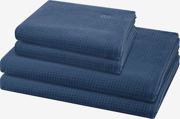 ROSS Towel 'Pique' in Blue: front