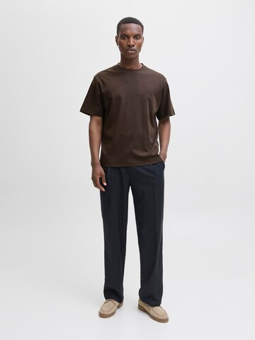 JACK & JONES T-Shirt 'JJEUrban Edge' in Braun