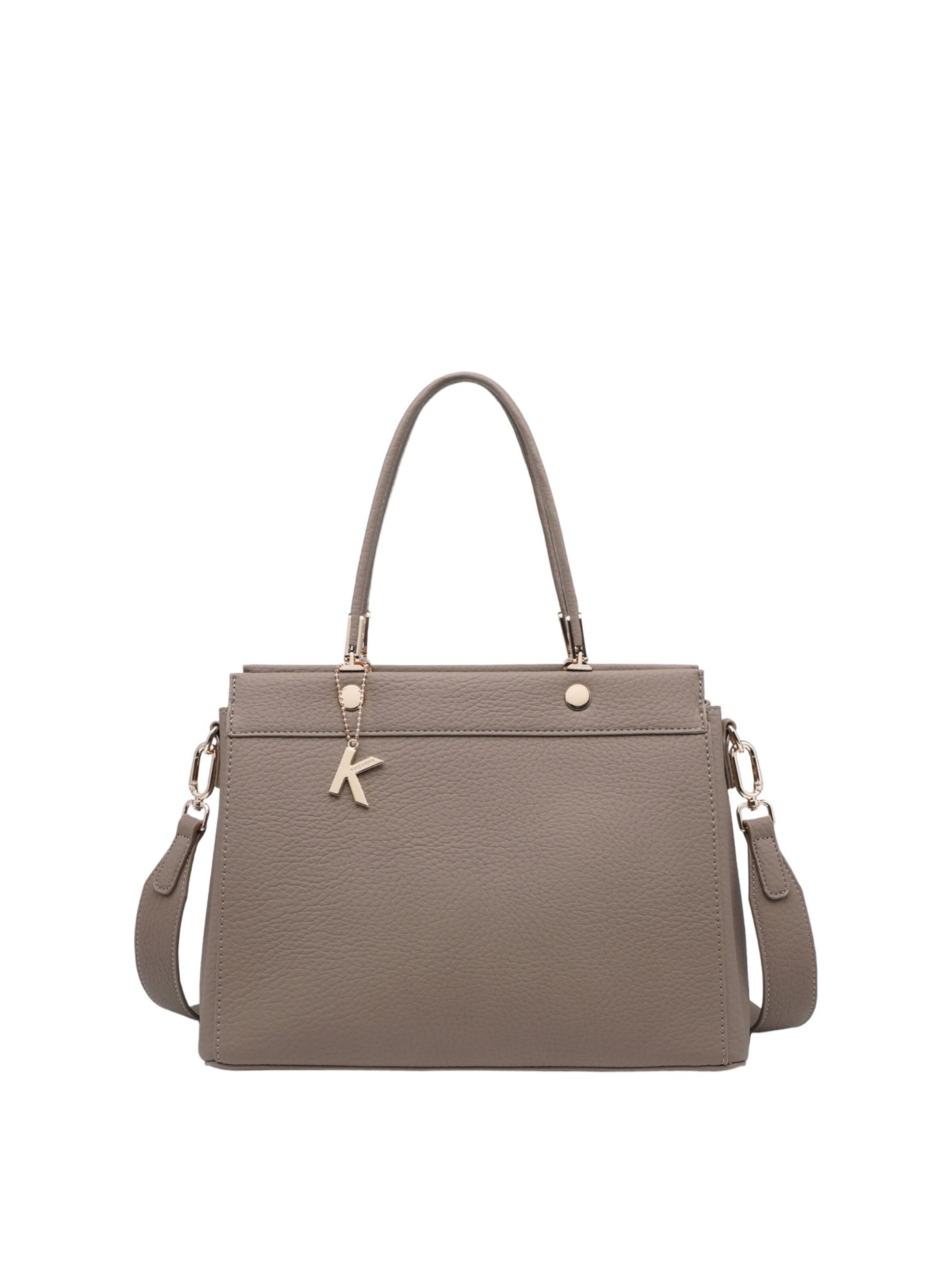 Borsa a mano 'Borsa a mano donna Kassandra Quilara - Poliestere chiusura zip' di Kassandra in grigio: frontale