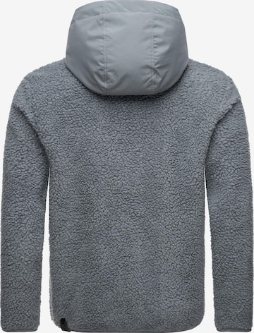 Ragwear Athletic Fleece Jacket 'Adar' in Grey