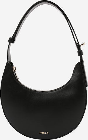 FURLA Наплечная сумка в Черный: спереди