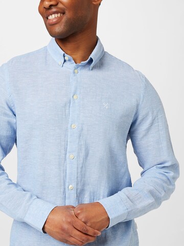 Casual Friday Regular fit Button Up Shirt 'Anton' in Blue