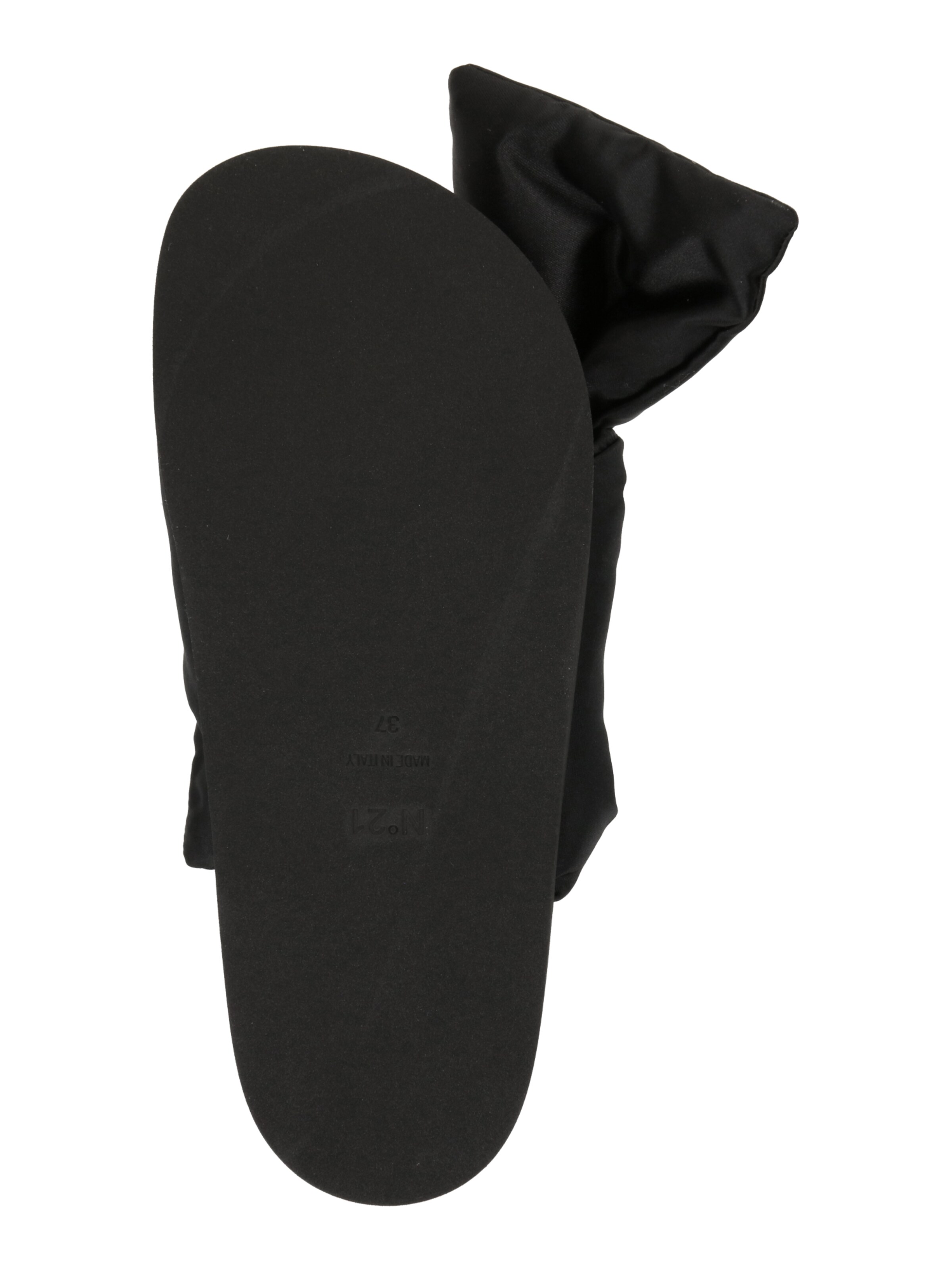 Pantoufle 'Flat' N°21 en noir