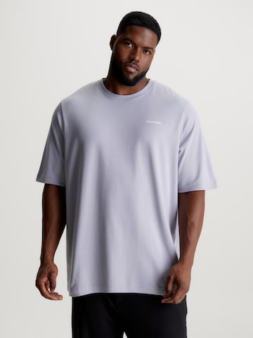T-Shirt Calvin Klein Big & Tall en gris : devant