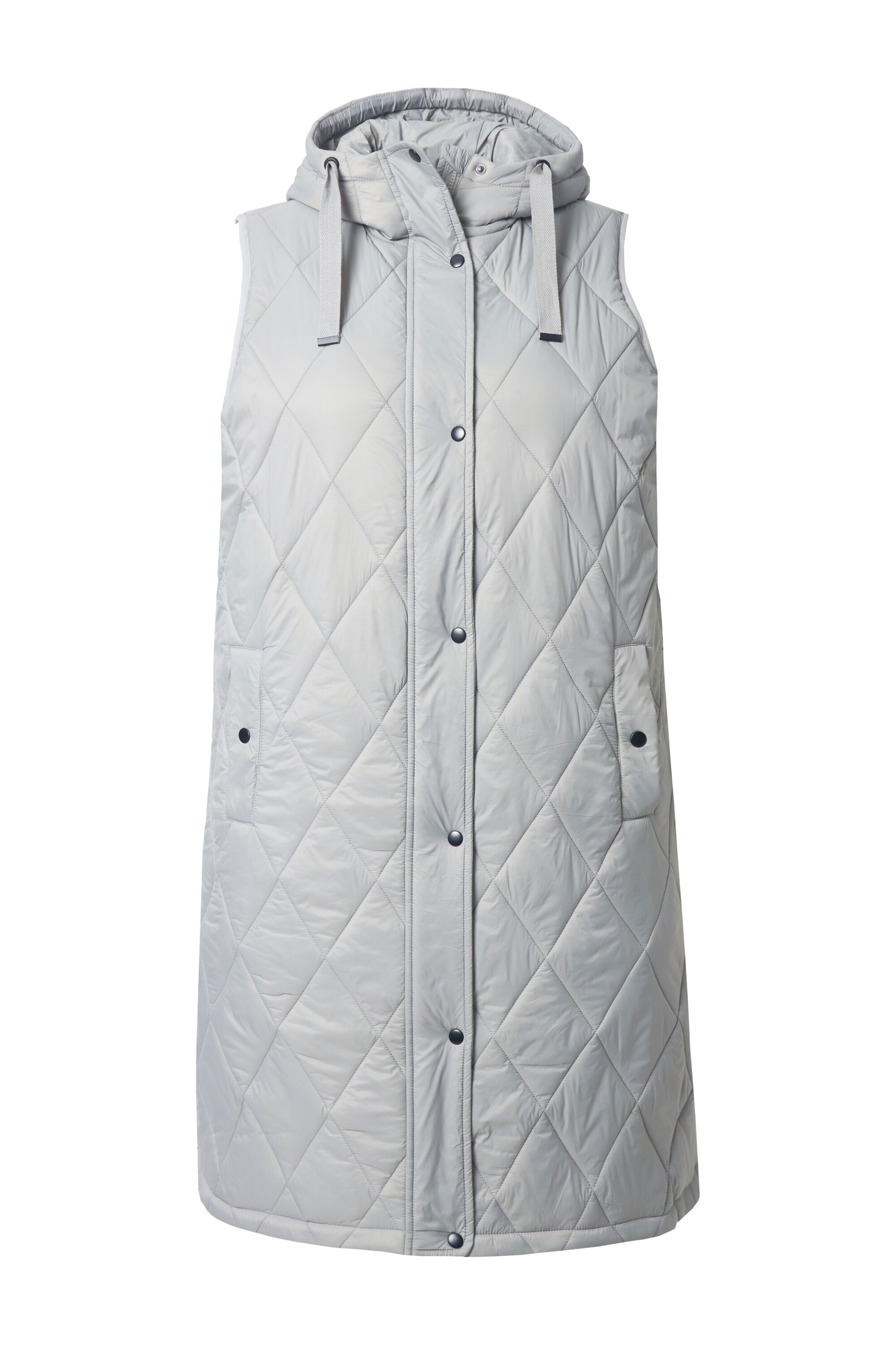 Ulla Popken Weste in Grau: Vorderseite