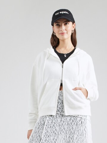 Veste de survêtement 'Soul Studio' Smith&Soul en blanc : devant