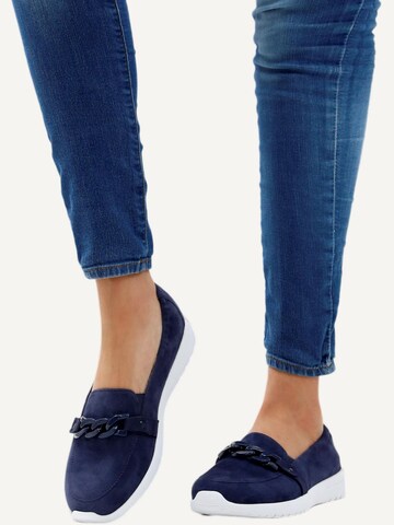 CAPRICE Classic Flats in Blue: front