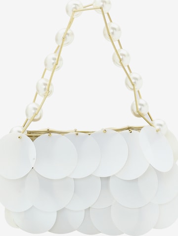 myMo at night Handbag in White: front