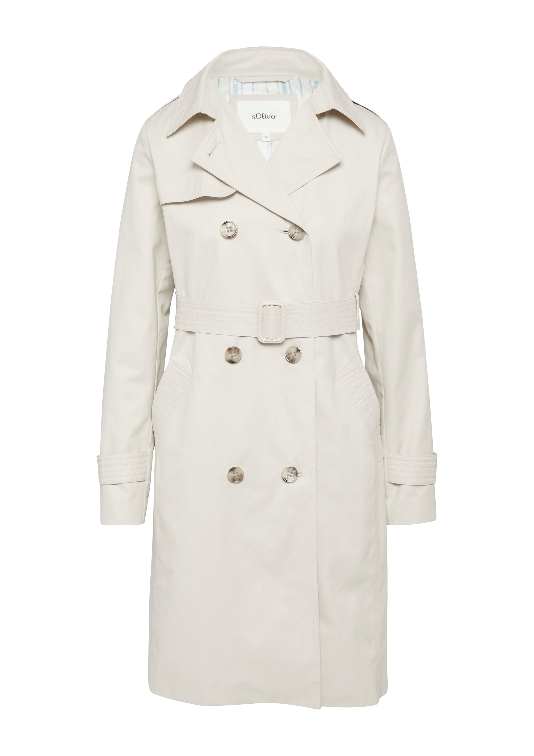 Manteau mi-saison s.Oliver en beige : devant
