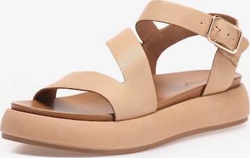 Sandales INUOVO en beige : devant