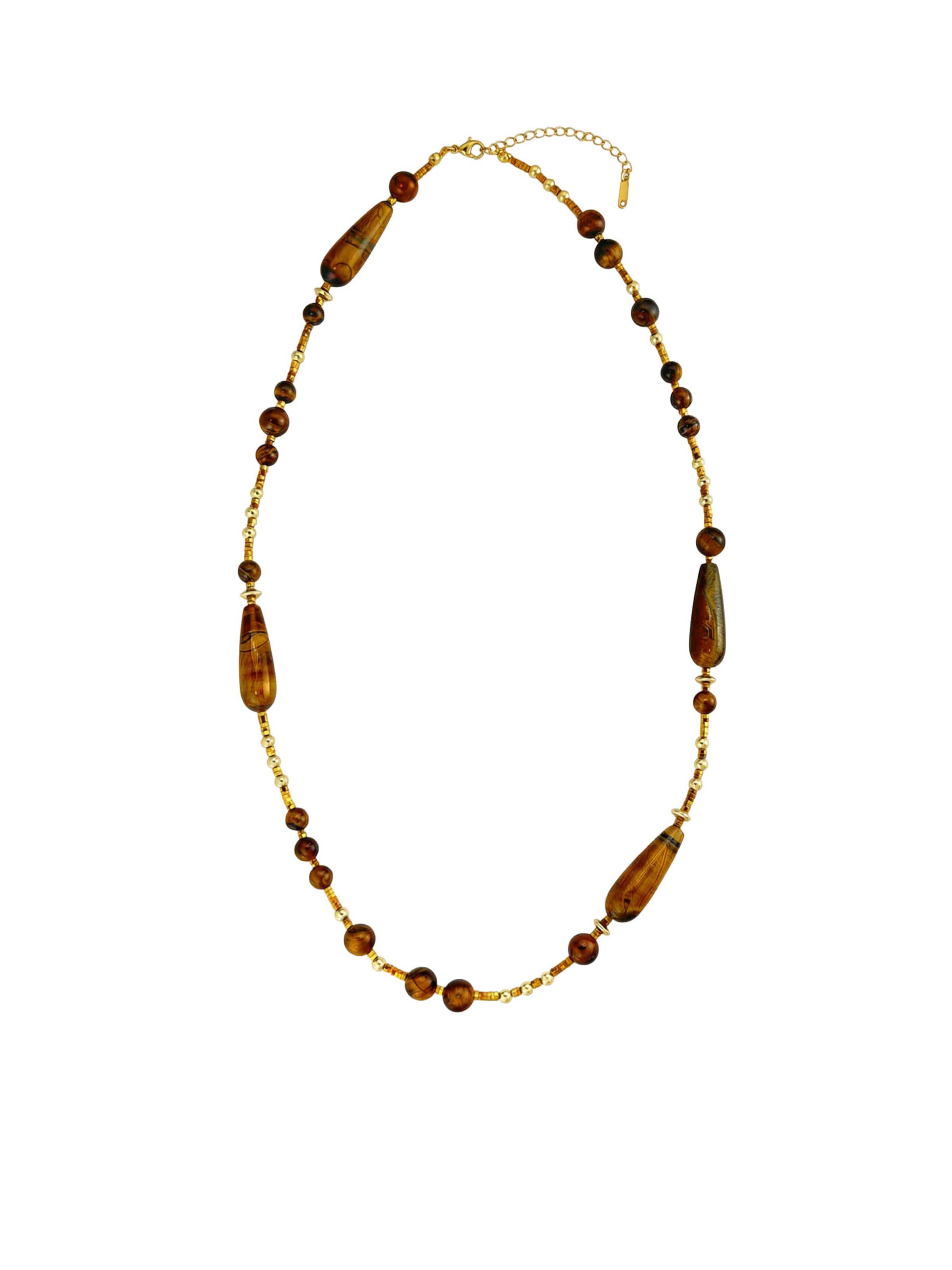 Nemomatheo Necklace 'Wüstenwächter' in Brown: front