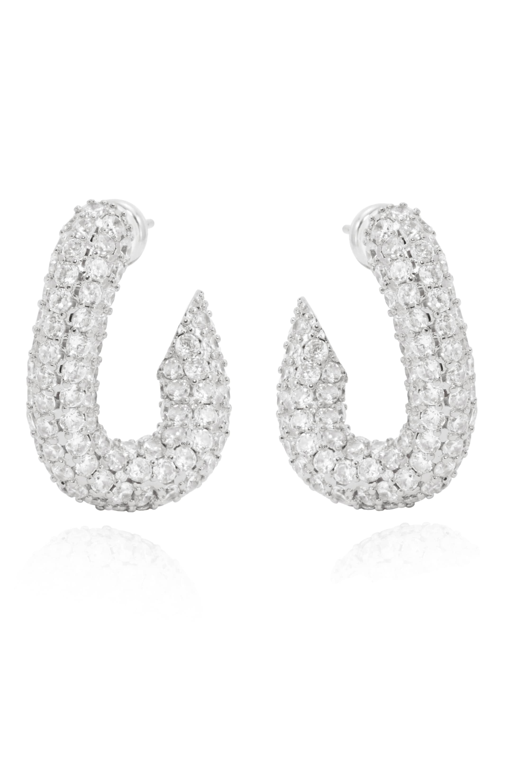 FILIPPA FIRENZE Ohrringe 'Sparkling GIGI' in Silber: Vorderseite