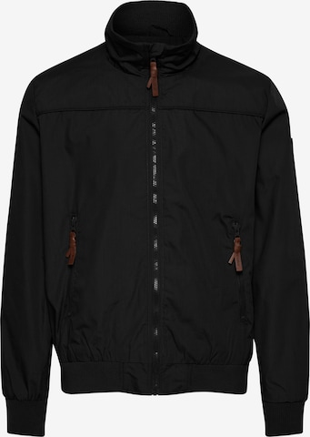 INDICODE JEANS Between-Season Jacket 'Kloppo' in Black: front