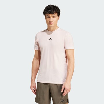 ADIDAS PERFORMANCE Funkčné tričko 'Designed for Training Workout' - ružová: predná strana