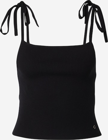 GUESS Gebreide top 'SAGE' in Zwart: voorkant
