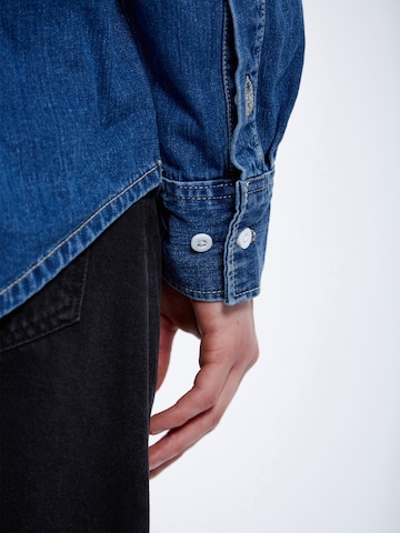Dr. Denim Shirt 'Ray Denim' in Blauw