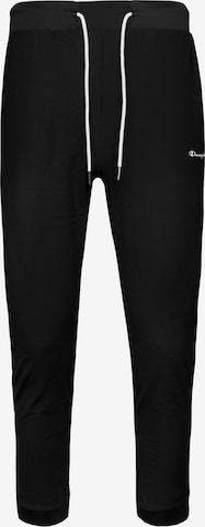 Effilé Pantalon de sport Champion Authentic Athletic Apparel en noir : devant