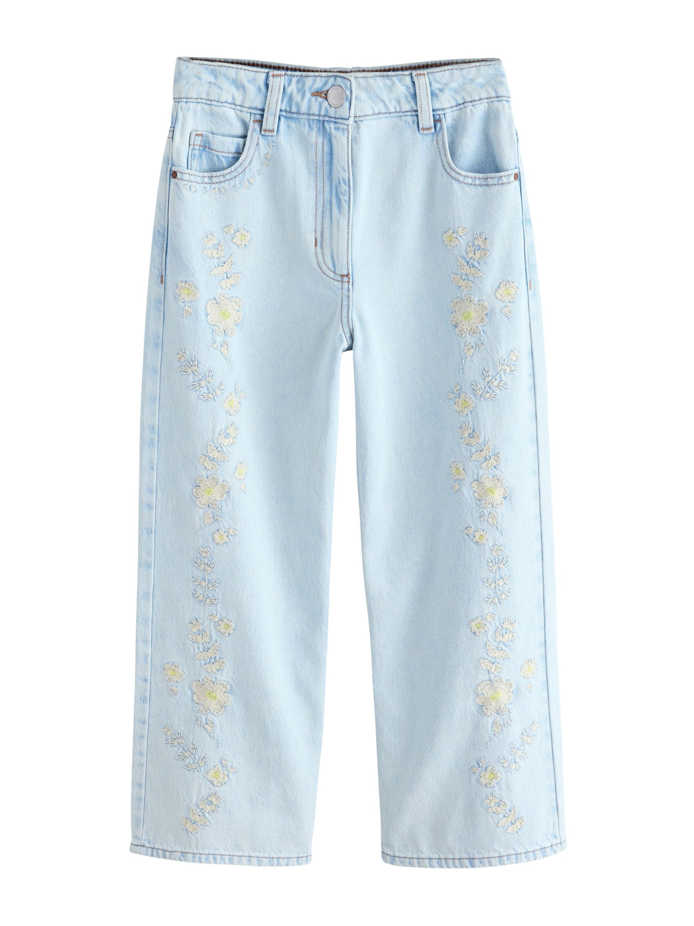 Wide Leg Jean Next en bleu : devant