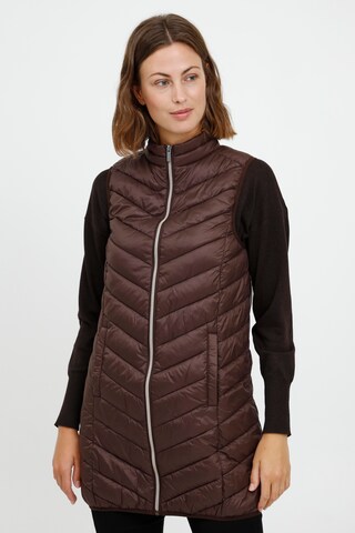 Fransa Bodywarmer 'FRBAPADDING 4' in Bruin: voorkant