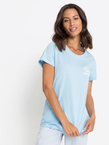 s.Oliver - Camiseta para dormir en azul: frente