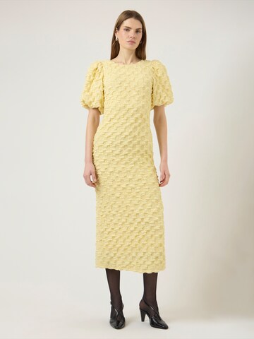 YAS Sukienka 'YASMIAMAJA' w kolorze żółty: przód