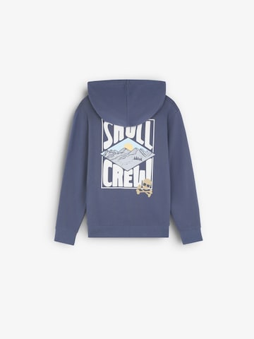 Scalpers Zip-Up Hoodie 'Explorer' in Blue