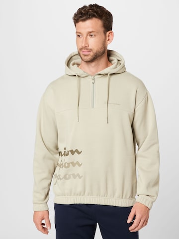 Champion Authentic Athletic Apparel Sweatshirt in Beige: front