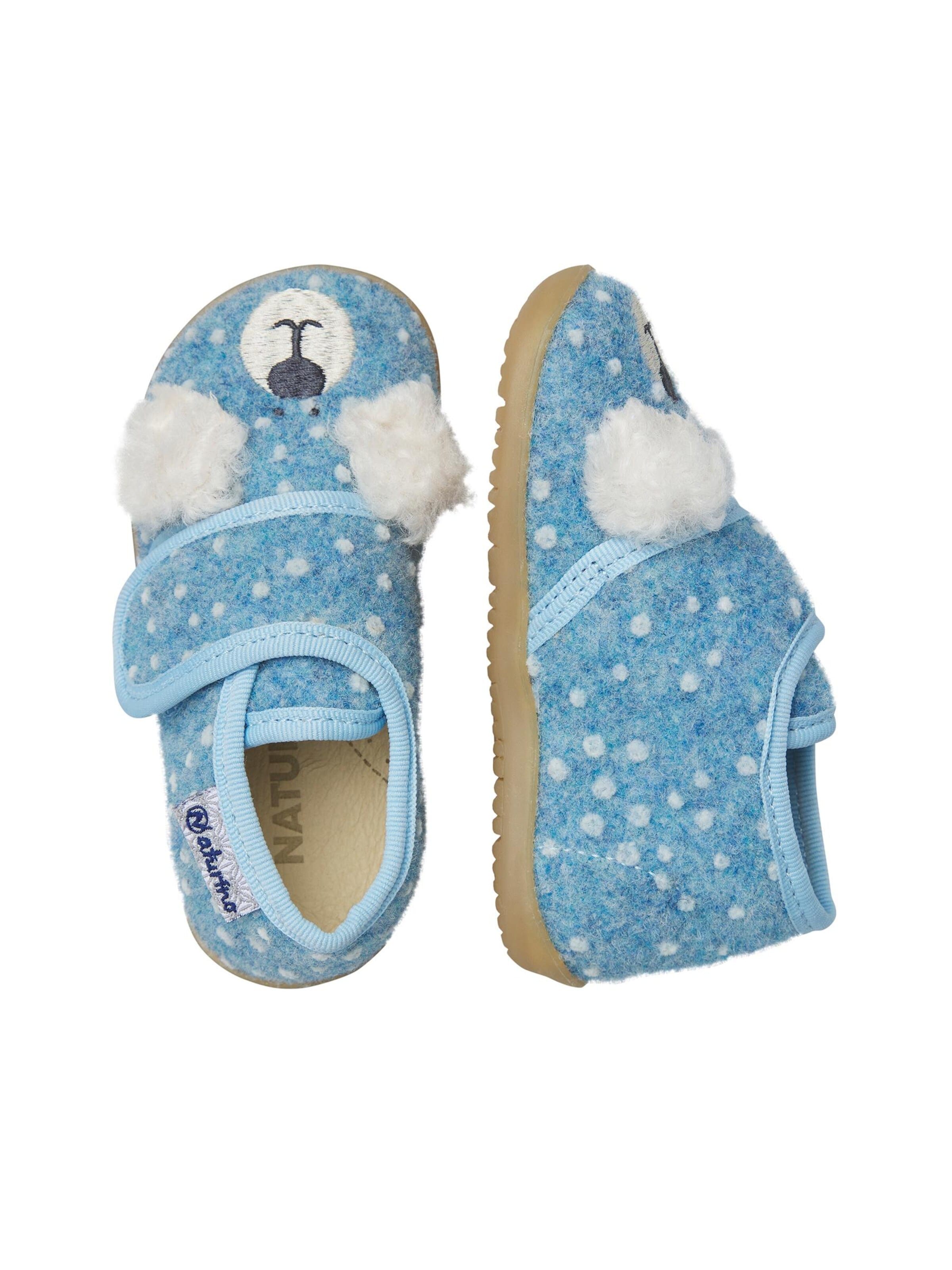 NATURINO Huisschoenen 'BIDAIM' in Blauw