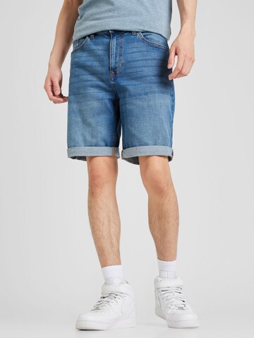 Springfield Regular Shorts 'RECONSIDER' in Blau: predná strana