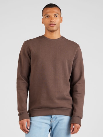 Only & Sons Regular fit Sweatshirt 'CERES' in Brown: front