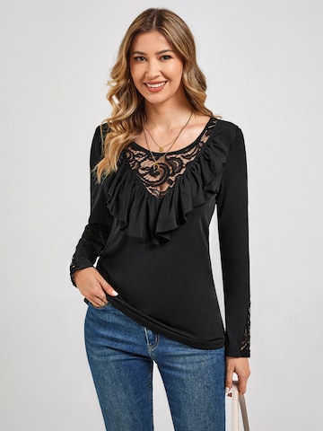 LapaPlus Top in Black: front