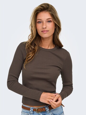 ONLY Shirt 'ONLVAL' in Braun
