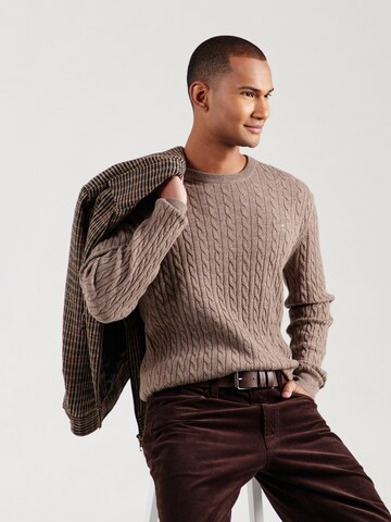 Hackett London Sweater in Beige: front