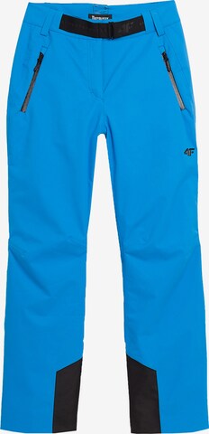 Pantalon outdoor 4F en bleu : devant