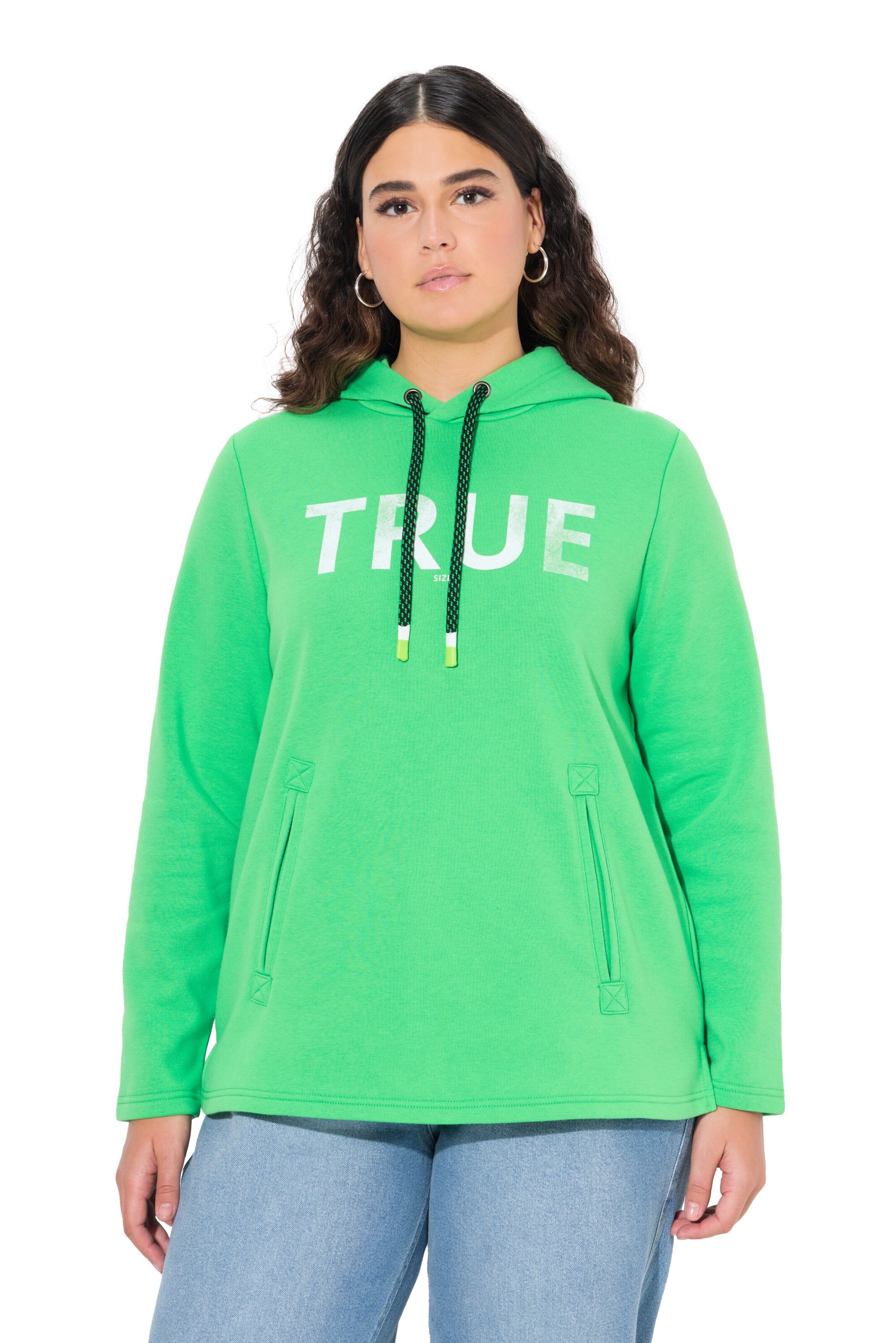 Ulla Popken Sweatshirt in Green: front
