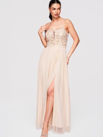 Ombre Evening dress in Beige