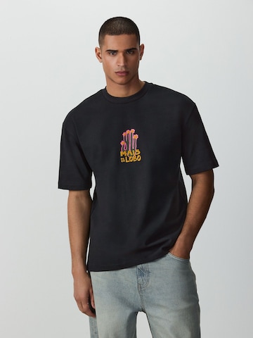 T-Shirt Next en bleu : devant