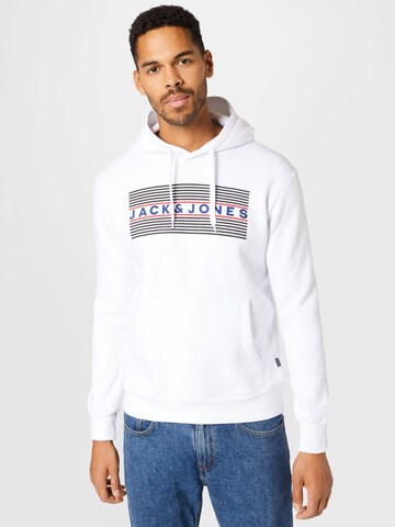 JACK & JONES - Sudadera en blanco: frente